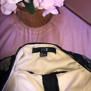 Tight short black lace dress